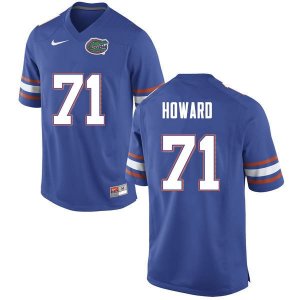 Men's Florida Gators #71 Chris Howard NCAA Nike Blue Authentic Stitched College Football Jersey PQF2462XV